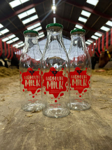 TP Farm life glass bottle.
