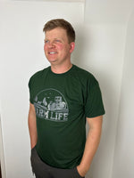 Load image into Gallery viewer, Bottle Green Farm life print T-Shirt
