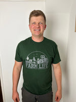 Load image into Gallery viewer, Bottle Green Farm life print T-Shirt
