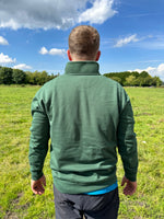 Load image into Gallery viewer, Half Zip Green Sweatshirt
