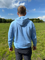 Load image into Gallery viewer, Blue multi-coloured hoodie
