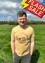 Load image into Gallery viewer, Gold T-Shirt &#39;THANK A FARMER&#39;!
