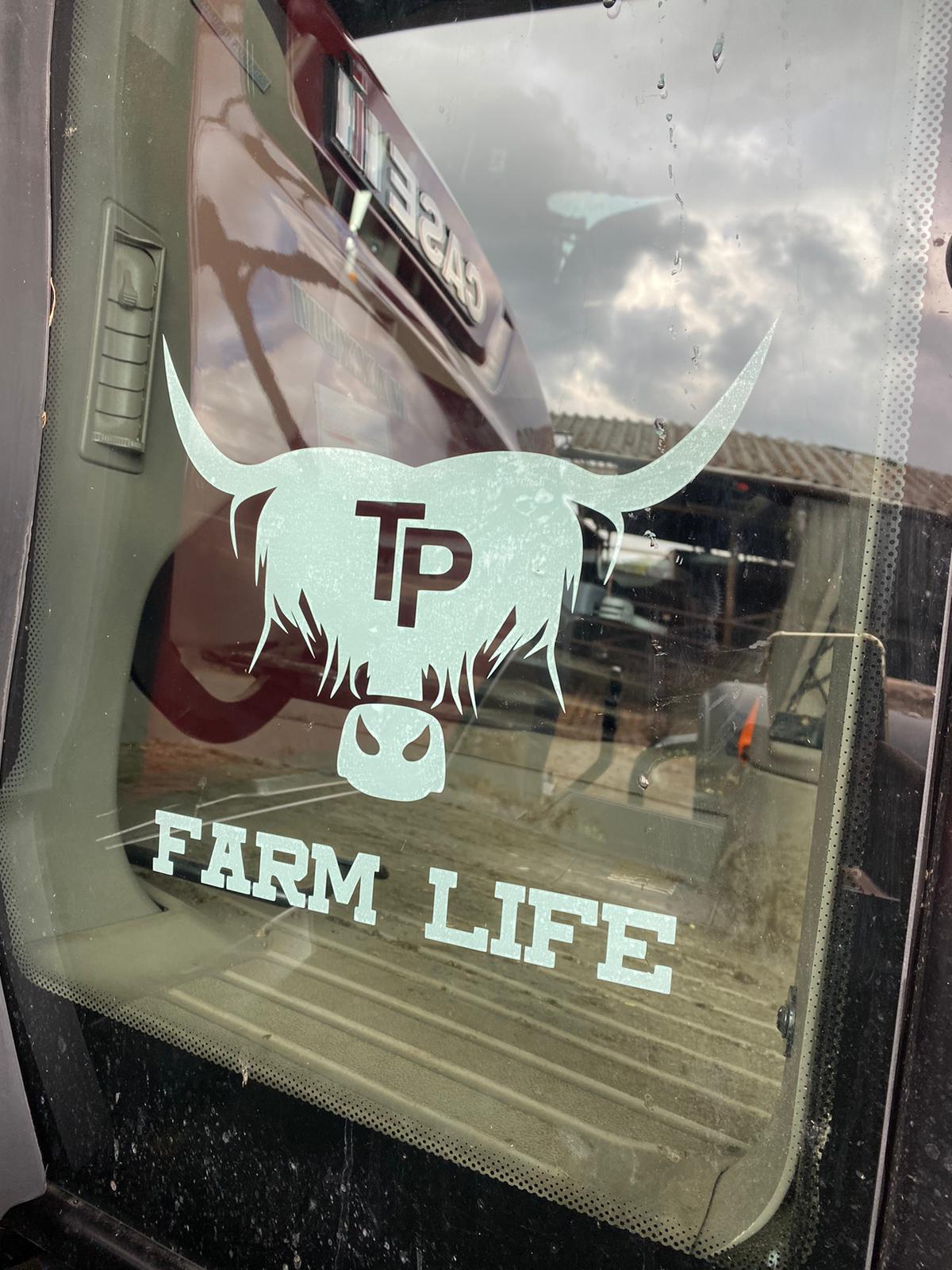 TP logo window sticker