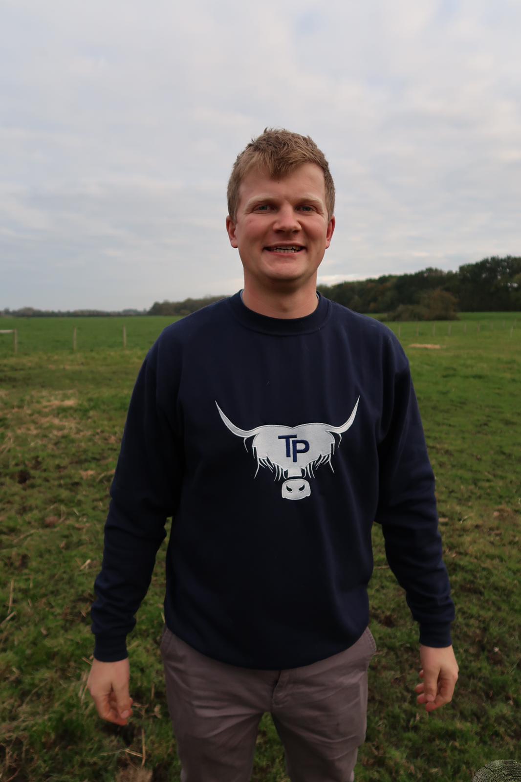 Navy Sweatshirt (Cow Logo)